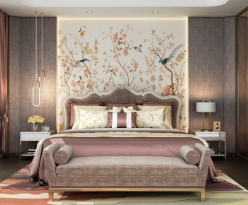 New Chinese Style Bedroom-ID:241535314