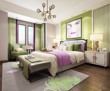 New Chinese Style Bedroom-ID:168303857