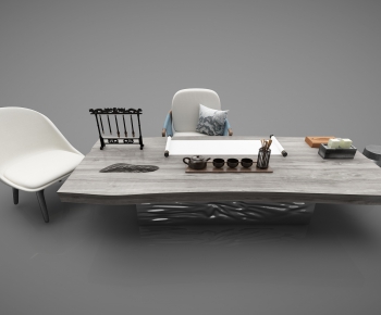 Modern Computer Desk And Chair-ID:581470423