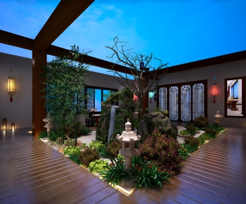 New Chinese Style Courtyard/landscape-ID:457985338