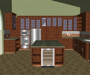 American Style Kitchen Cabinet-ID:149670287