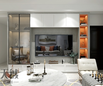 Modern A Living Room-ID:368240956