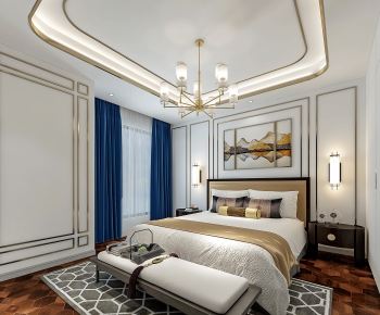 New Chinese Style Bedroom-ID:846852698