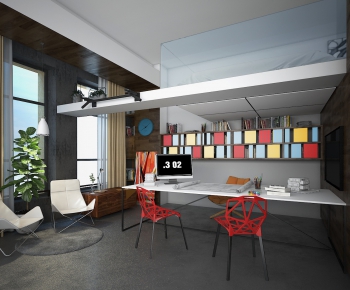 Industrial Style Manager's Office-ID:715380112