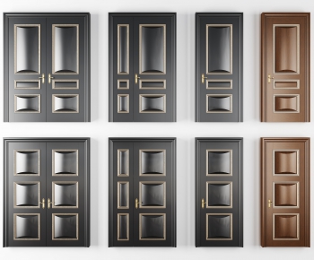 Simple European Style Solid Wood Door-ID:931807451