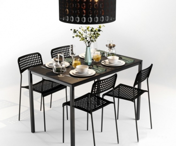 Nordic Style Dining Table And Chairs-ID:695503794