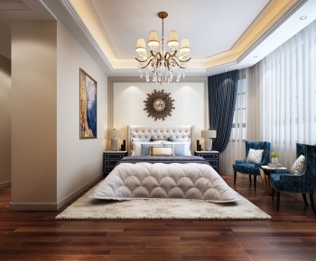 Simple European Style Bedroom-ID:803861496