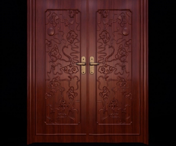 Modern Solid Wood Door-ID:664538145