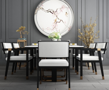 New Chinese Style Dining Table And Chairs-ID:346800311