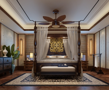Southeast Asian Style Bedroom-ID:100491896