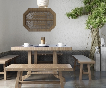 New Chinese Style Dining Table And Chairs-ID:144006783