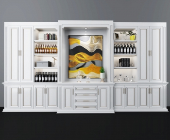 Simple European Style Wine Cabinet-ID:514295135