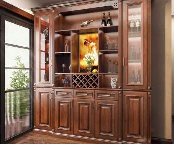 American Style Wine Cabinet-ID:816827365