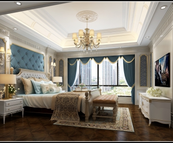 Simple European Style Bedroom-ID:495617148