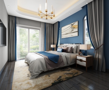 New Chinese Style Bedroom-ID:700700157