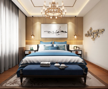 New Chinese Style Bedroom-ID:402306876