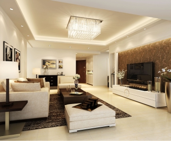 Modern A Living Room-ID:684076917