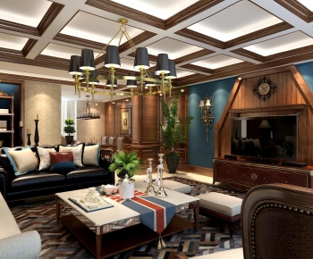 American Style A Living Room-ID:353449179