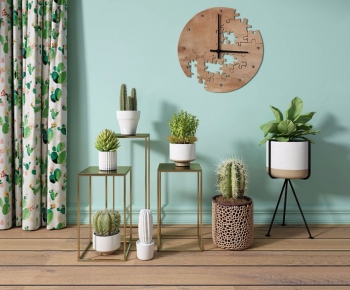 Modern Potted Green Plant-ID:643412691