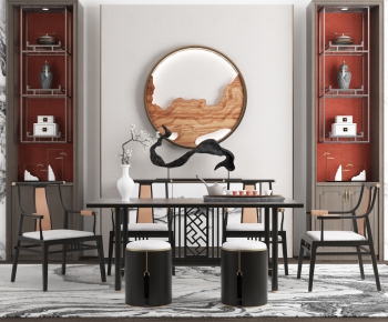 New Chinese Style Tea Tables And Chairs-ID:665488892