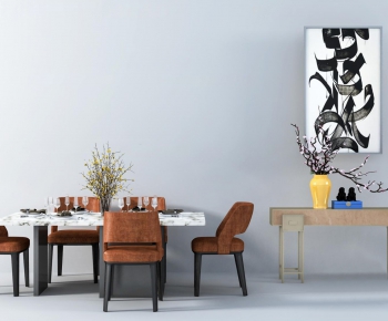 Modern Dining Table And Chairs-ID:861450535