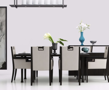 New Chinese Style Dining Table And Chairs-ID:958494444