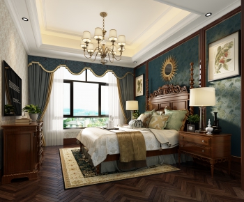 American Style Bedroom-ID:526318683