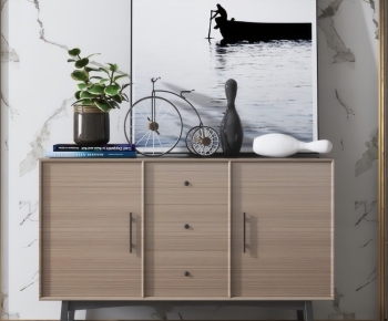Nordic Style Side Cabinet/Entrance Cabinet-ID:347286541