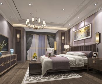 New Chinese Style Bedroom-ID:699898245