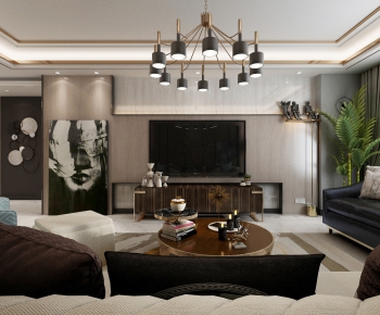 Modern A Living Room-ID:194167143