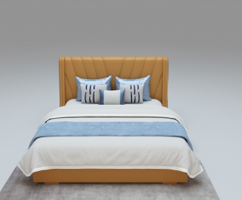 Modern Double Bed-ID:387327862