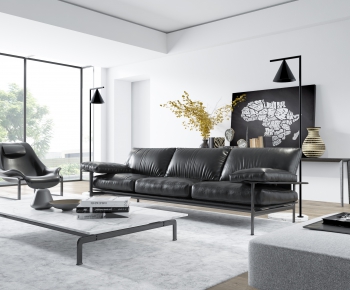 Modern A Living Room-ID:401221275