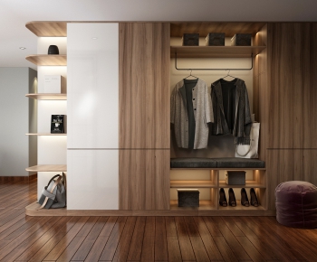 Modern Clothes Storage Area-ID:979566865