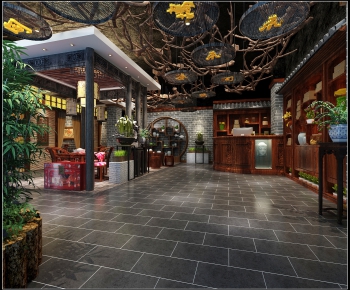 Chinese Style Teahouse Tea House-ID:838830267