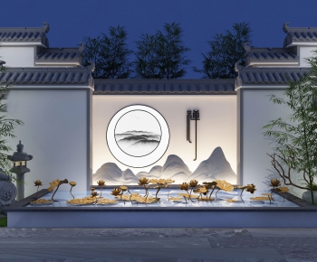 New Chinese Style Courtyard/landscape-ID:966243495
