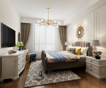 Simple European Style Bedroom-ID:642007139