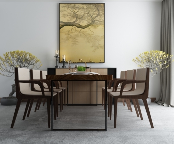 New Chinese Style Dining Table And Chairs-ID:772293273