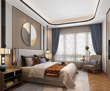 New Chinese Style Bedroom-ID:951926949