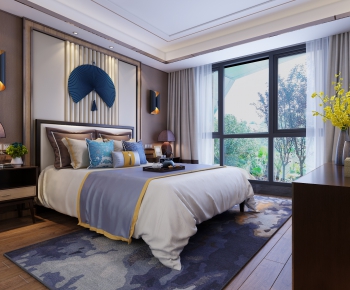 New Chinese Style Bedroom-ID:843715729