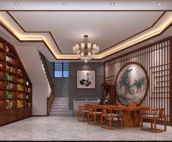New Chinese Style Commercial Space-ID:270198181