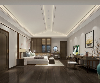 New Chinese Style Bedroom-ID:879799366