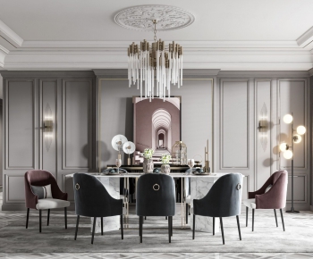 American Style Dining Room-ID:880531486