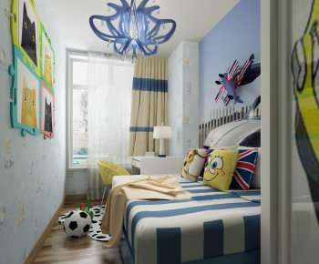 Modern Boy's Room And Son's Room-ID:853493425