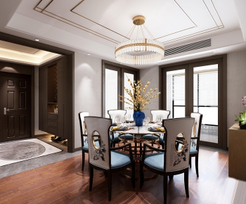 New Chinese Style Dining Room-ID:416243647