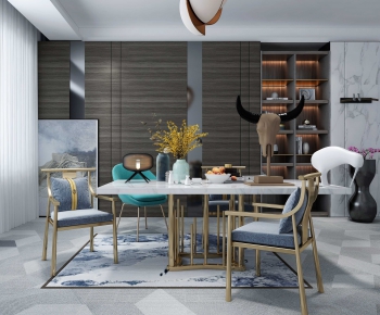 Modern Dining Table And Chairs-ID:381028316