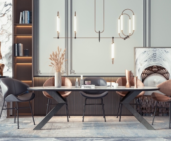 Modern Dining Table And Chairs-ID:774986313
