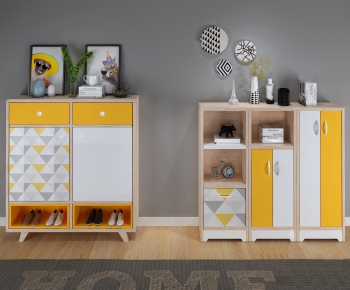 Nordic Style Shoe Cabinet-ID:629238434