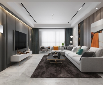 Modern A Living Room-ID:565260963