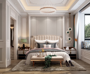 Simple European Style Bedroom-ID:541922776