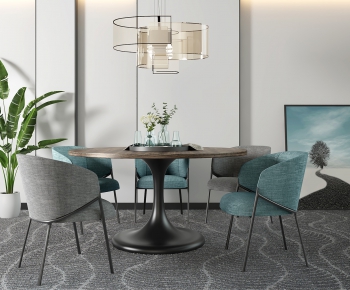 Modern Simple Style Dining Table And Chairs-ID:446178724